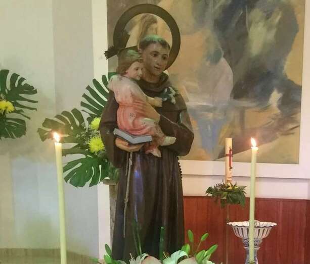 Imagen de San Antonio de Padua que se venera en la Parroquia de Melenara-Clavellinas//TA.